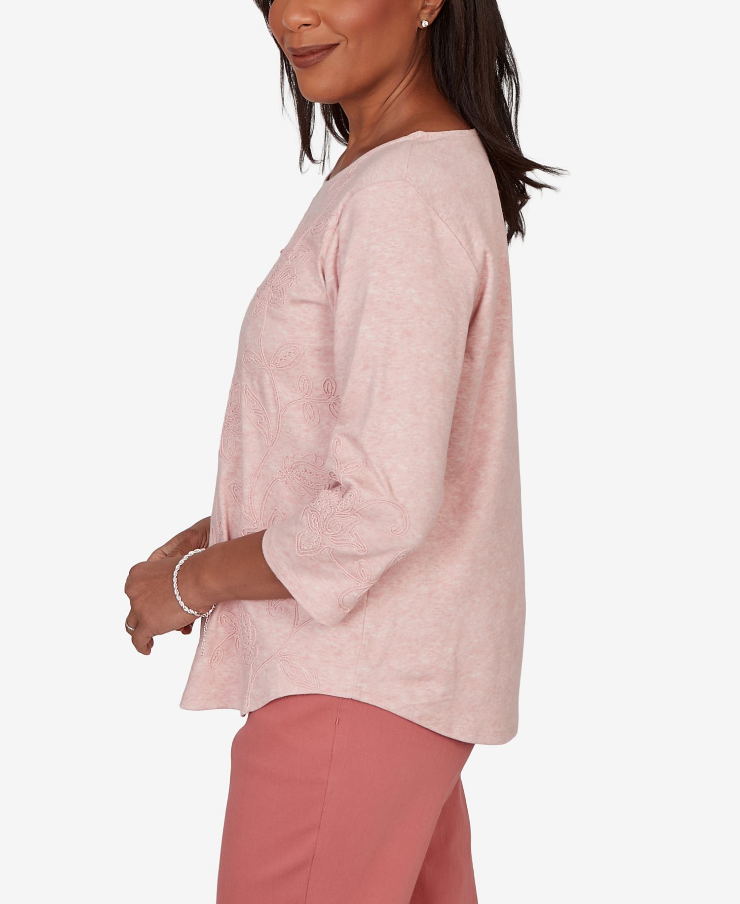 Women's Camden Market Tonal Floral Soutache Knit Top