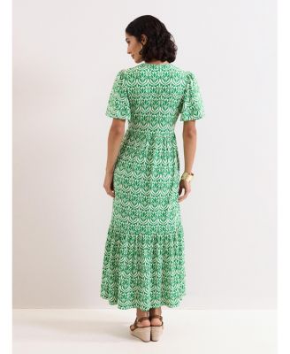 green and white jersey dress Phase Eight Shakira Printed Midiaxi Size 10 Megan dress