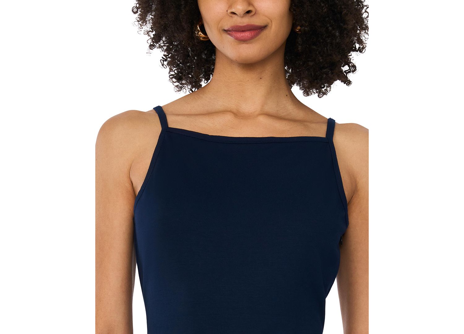 Women's Sleeveless Cotton Midi Dress