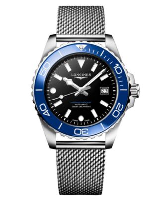 Men's HydroConquest Silver Stainless Steel Bracelet Watch 42mm