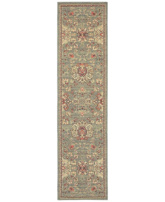 Tommy Bahama Home Cabana Indoor/Outdoor 2L Blue 1' 10" x 7' 6" Runner