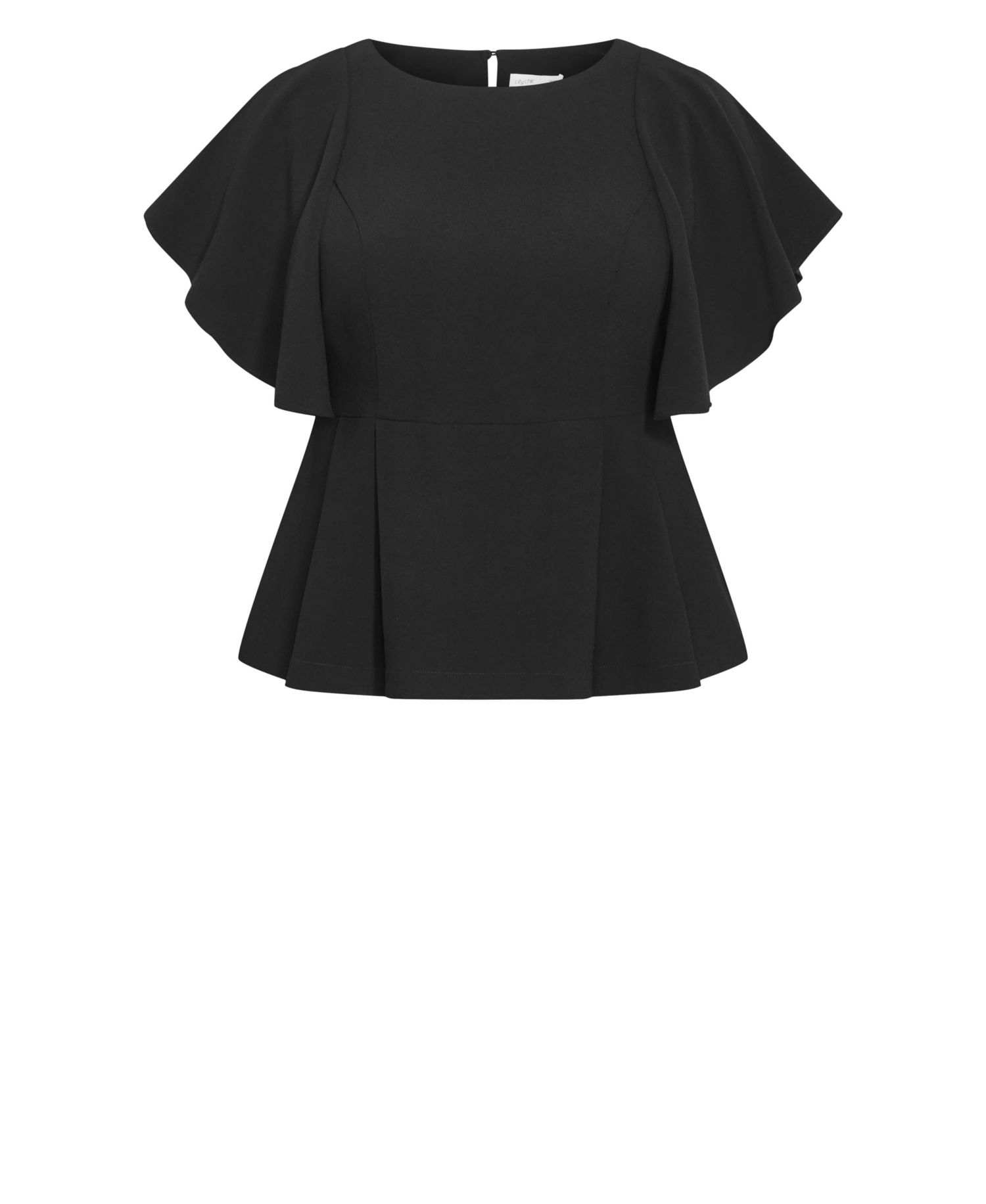 Plus Size Cinched Peplum Top