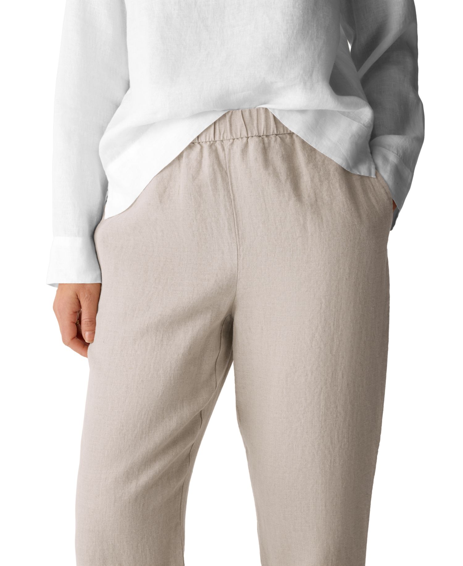 Women's High-Waist Tapered Ankle Pants