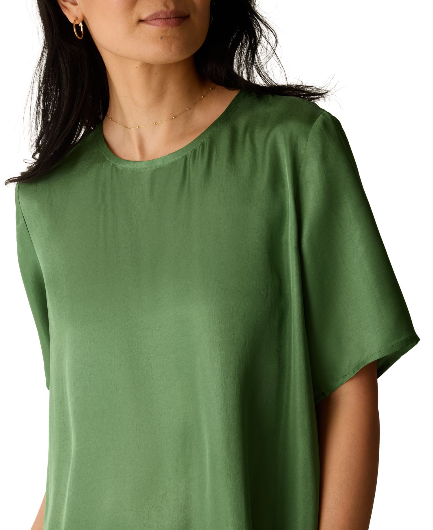 Women's Short-Sleeve Round Neck Dress