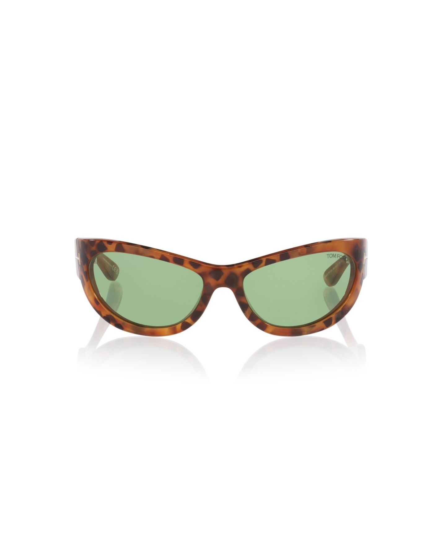 Женские солнцезащитные очки Tom Ford Leona-02 Sunglasses, TR002278, цвет: Черепаховый — фото 2