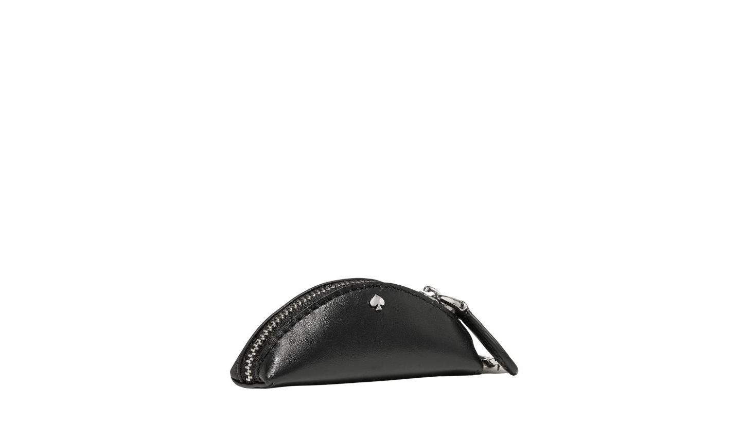 Женские сумки kate spade new york Duo Leather Mini Shoulder, цвет: Чёрный / Серебряный — фото 8