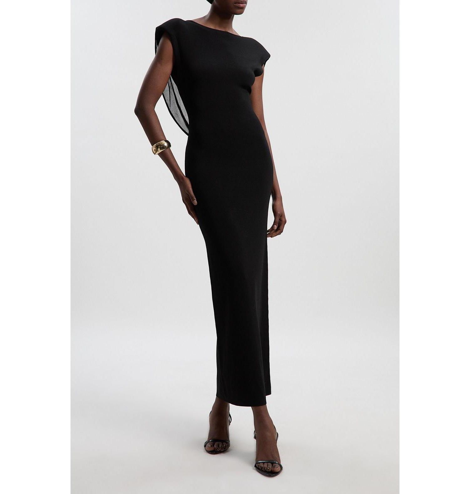 Women's Plunge Back Sleeveless Maxi Dress