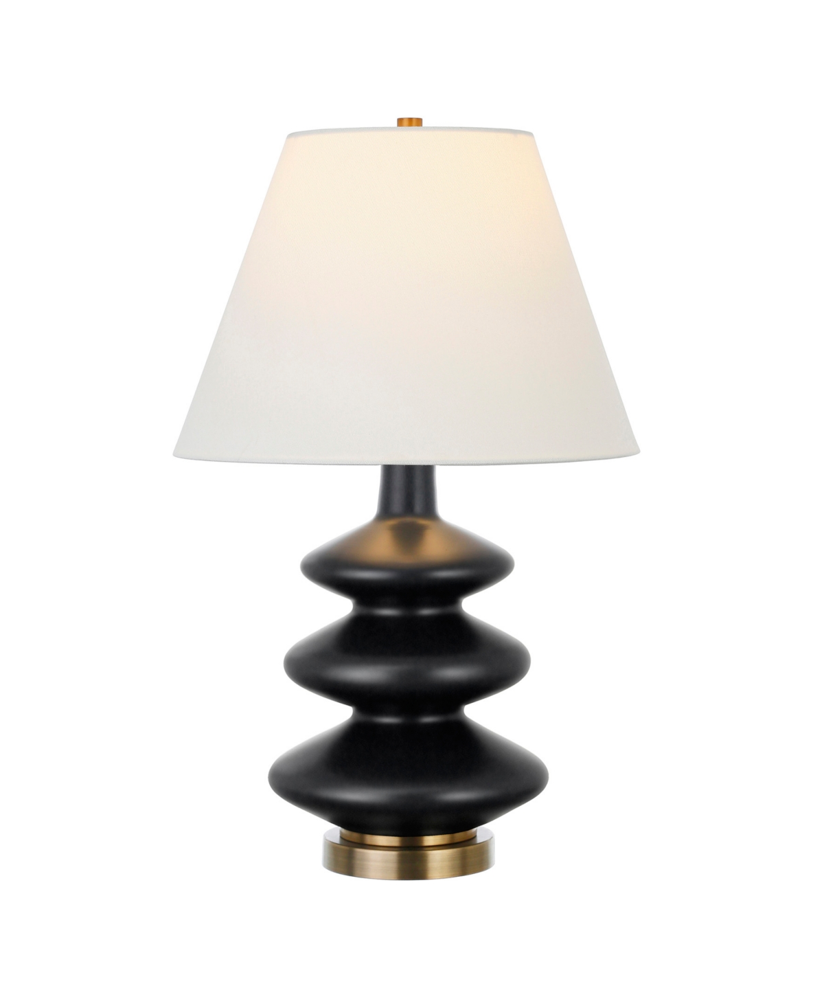 Hudson & Canal Carleta 26" Metal Tall Triple Gourd Table Lamp