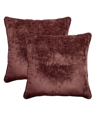 Delmonico Chenille 2-Pack Decorative Pillows, 20" x 20"