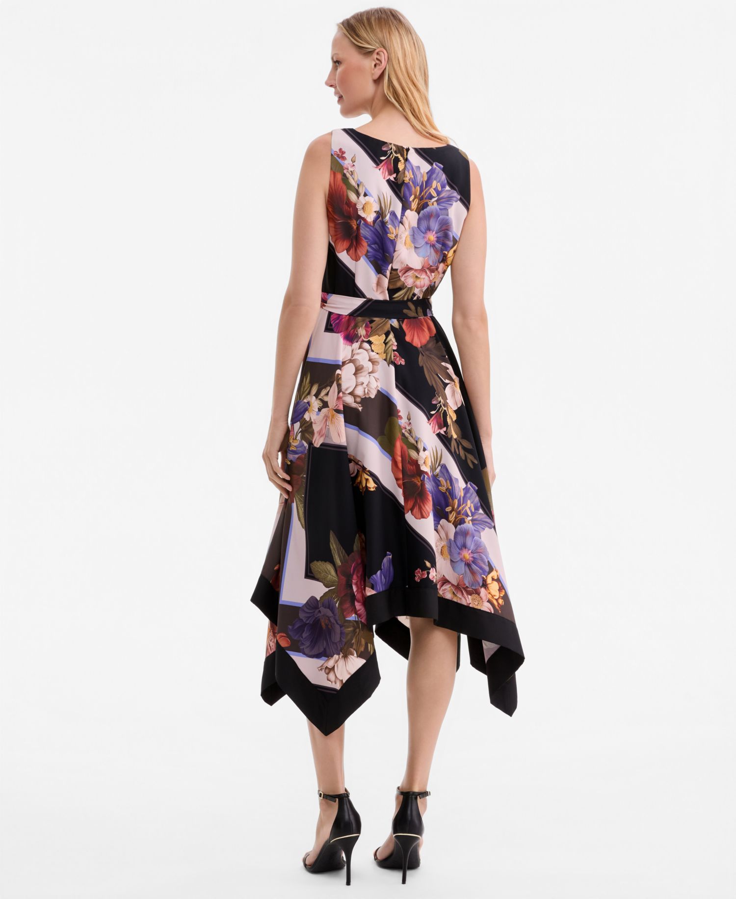 Women's Printed Handkerchief-Hem Dress