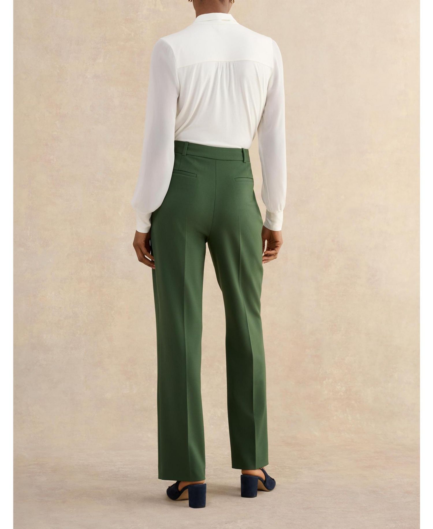 Women's Bess High Waisted Straight Leg Trousers