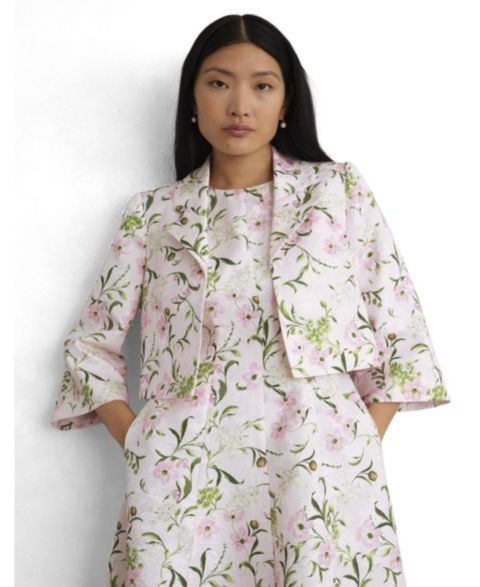 Женские куртки Hobbs London Women's Lana Cropped Floral Jacket