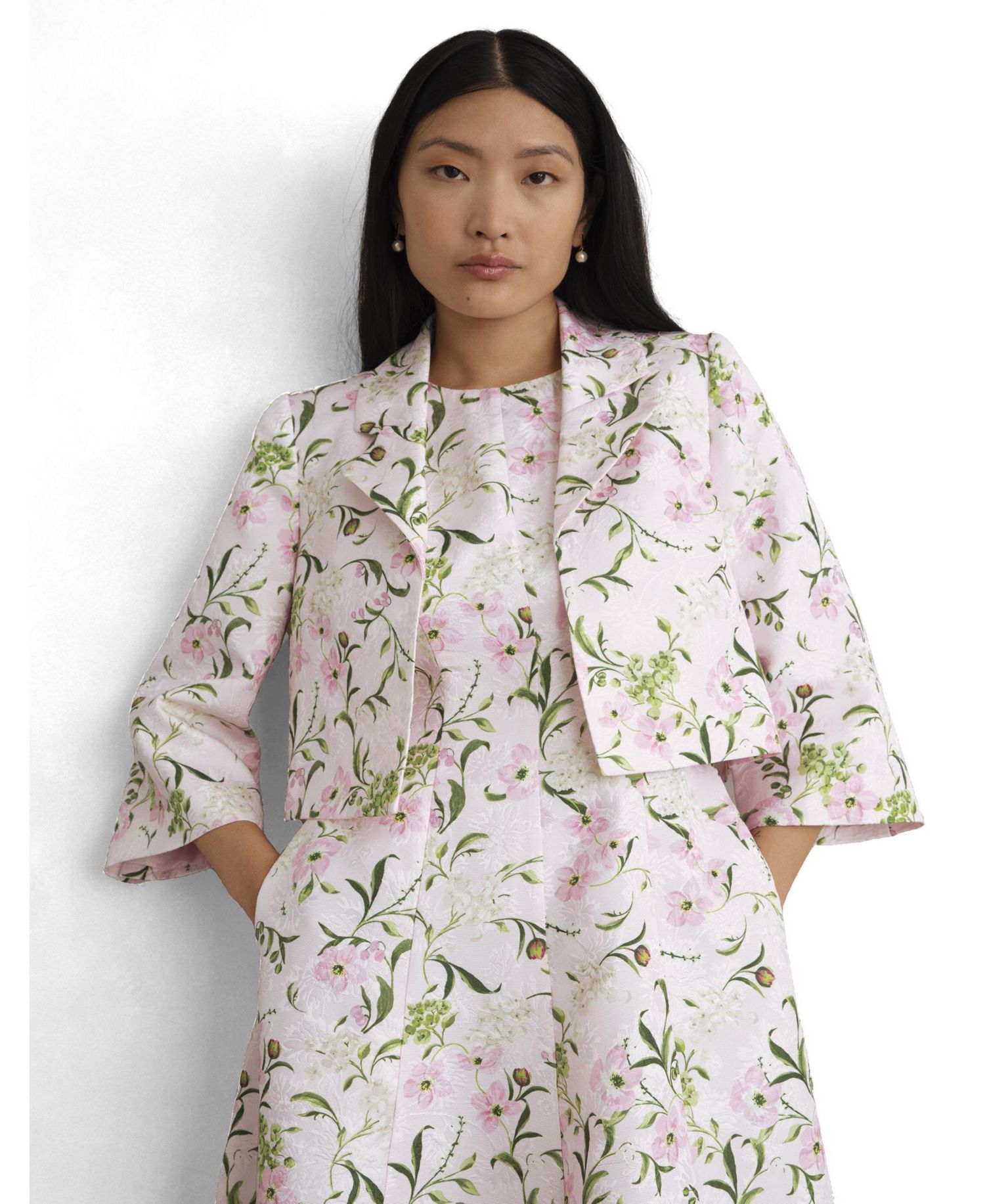 Women's Lana Cropped Floral Jacket