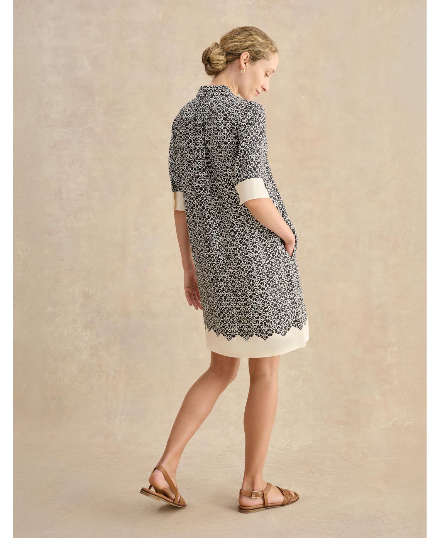 Women's Marciella 3/4 Sleeve Printed Mini Dress