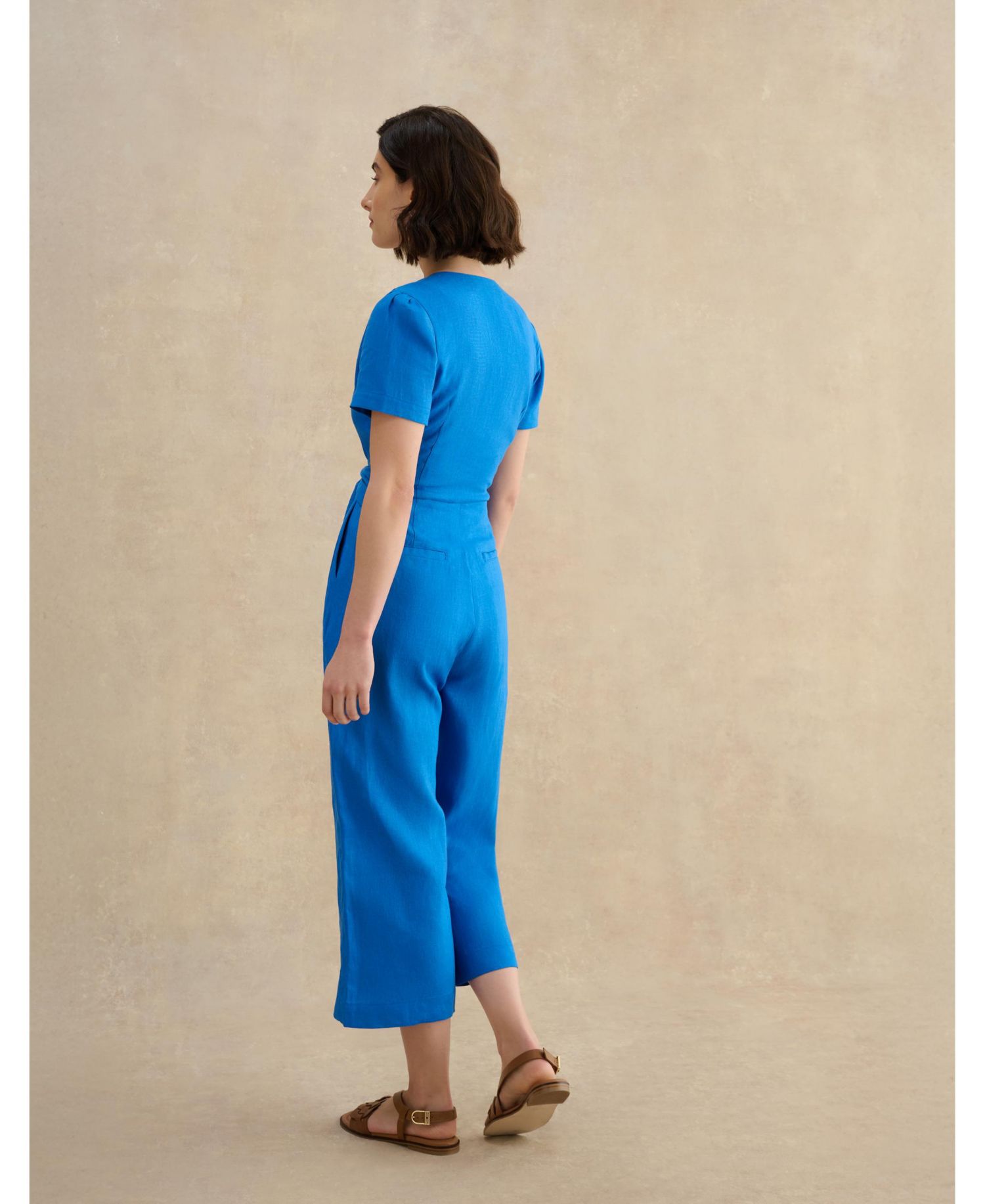 Women's Evie V-Neck Cropped Jumpsuit