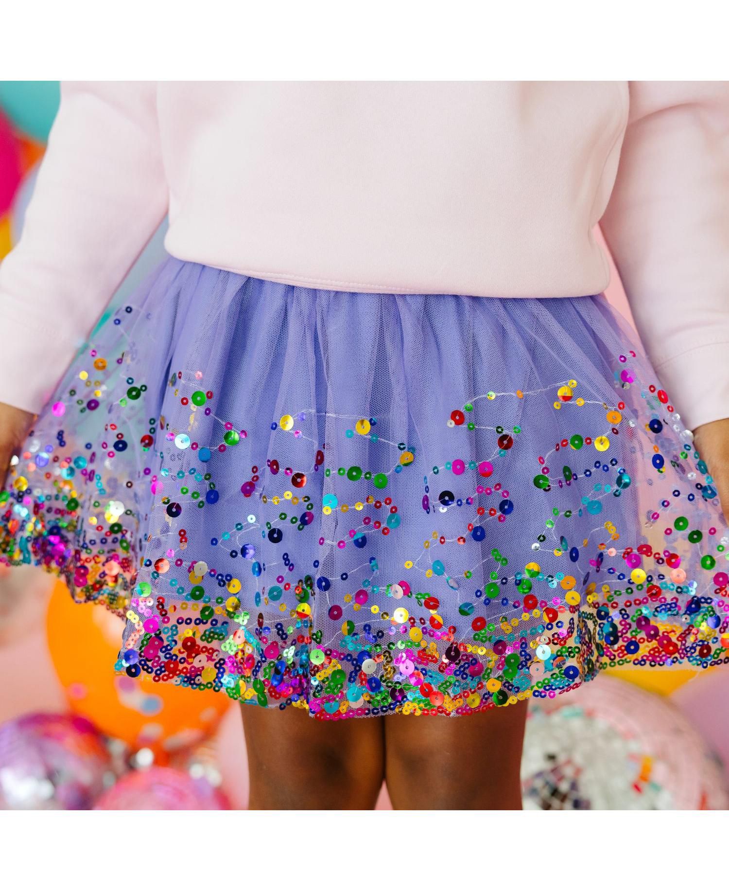 Baby Girls Baby Lavender Confetti Tutu Skirt