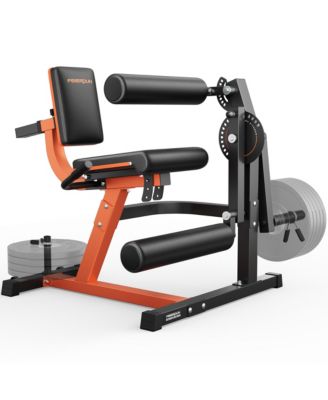 700LBS Integrated 4-in-1 Leg Curl and Extension Machine, Adjustable Lower Body Strength Workout Equipment for Home Gym