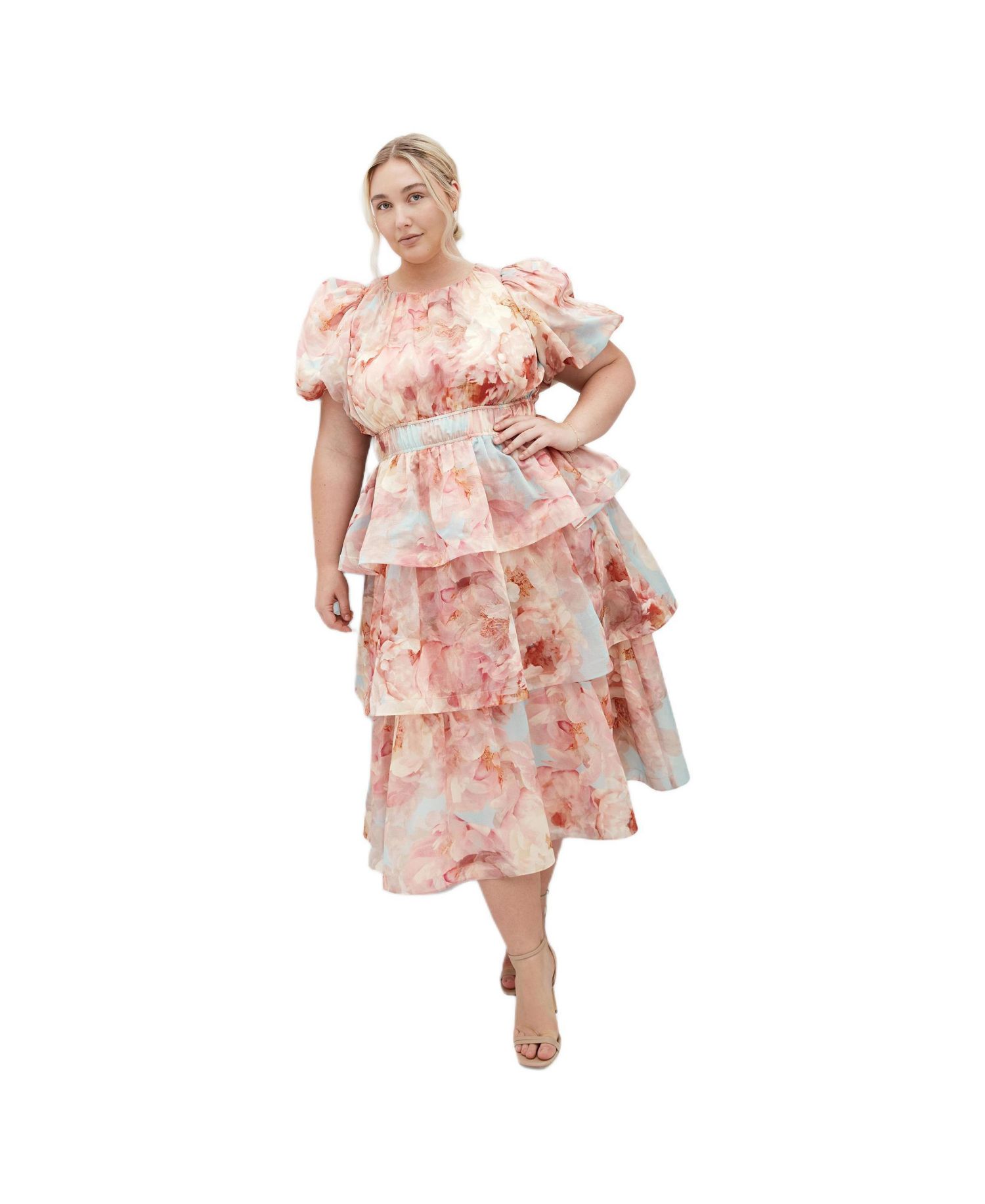 Women's Heavenly Floral Print Maxi Dress
