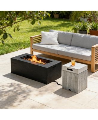  41.9 inch Propane Fire Pit Set with Tank Cover Table and Accessories