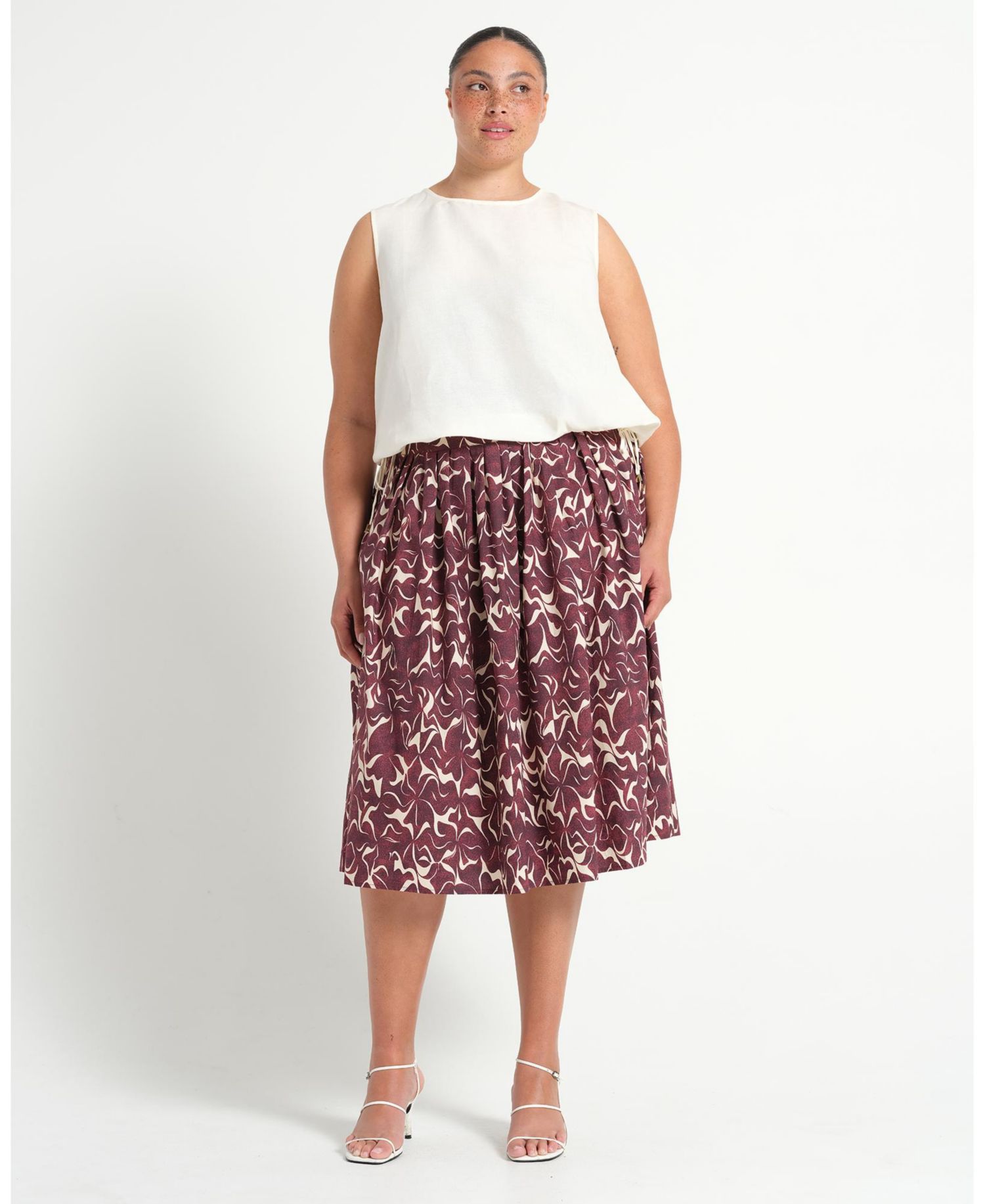 Plus Size Ainsley Tie-Hem Relaxed Tank Top