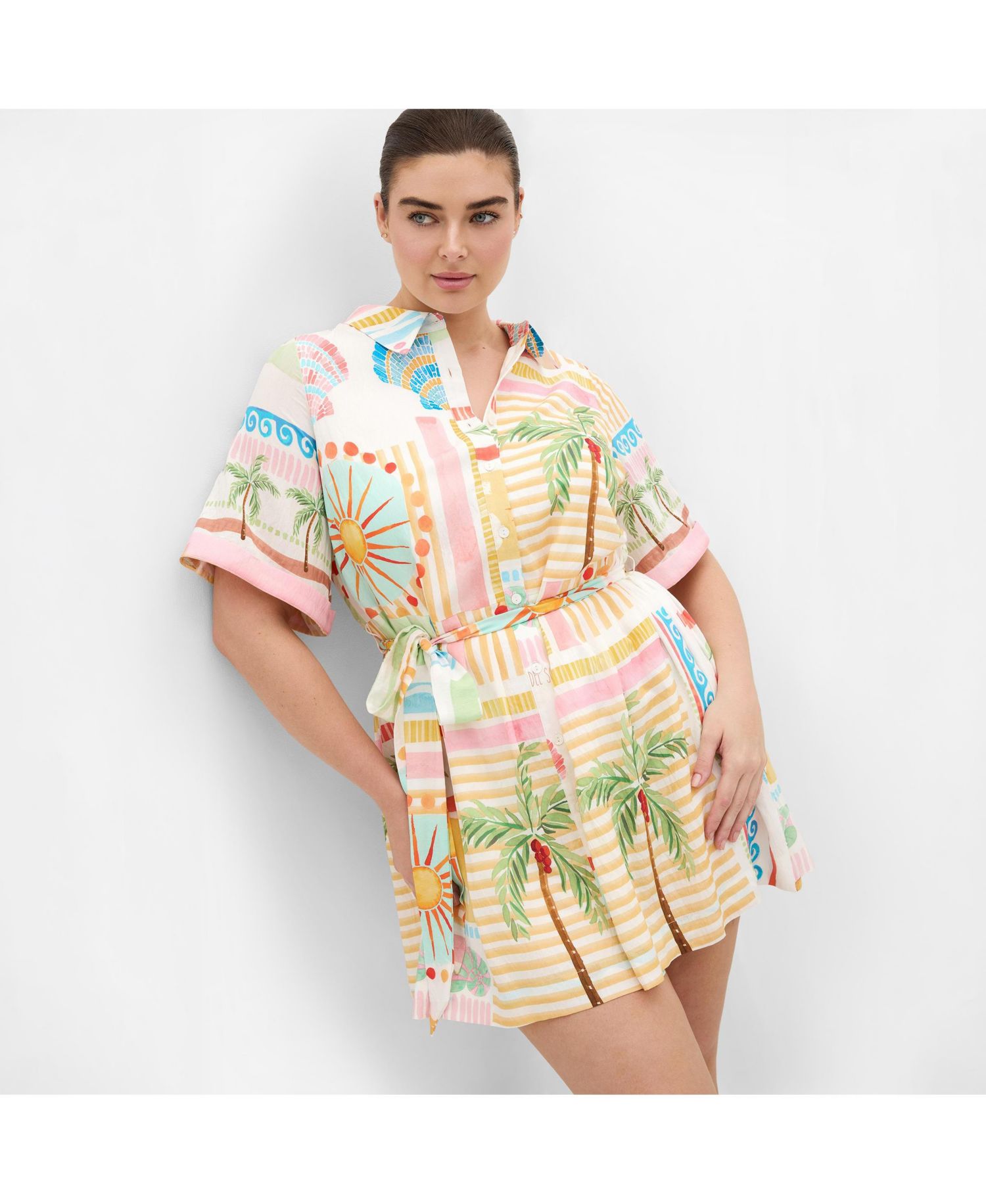Women's Lia Sea Dream Placement Print Mini Dress