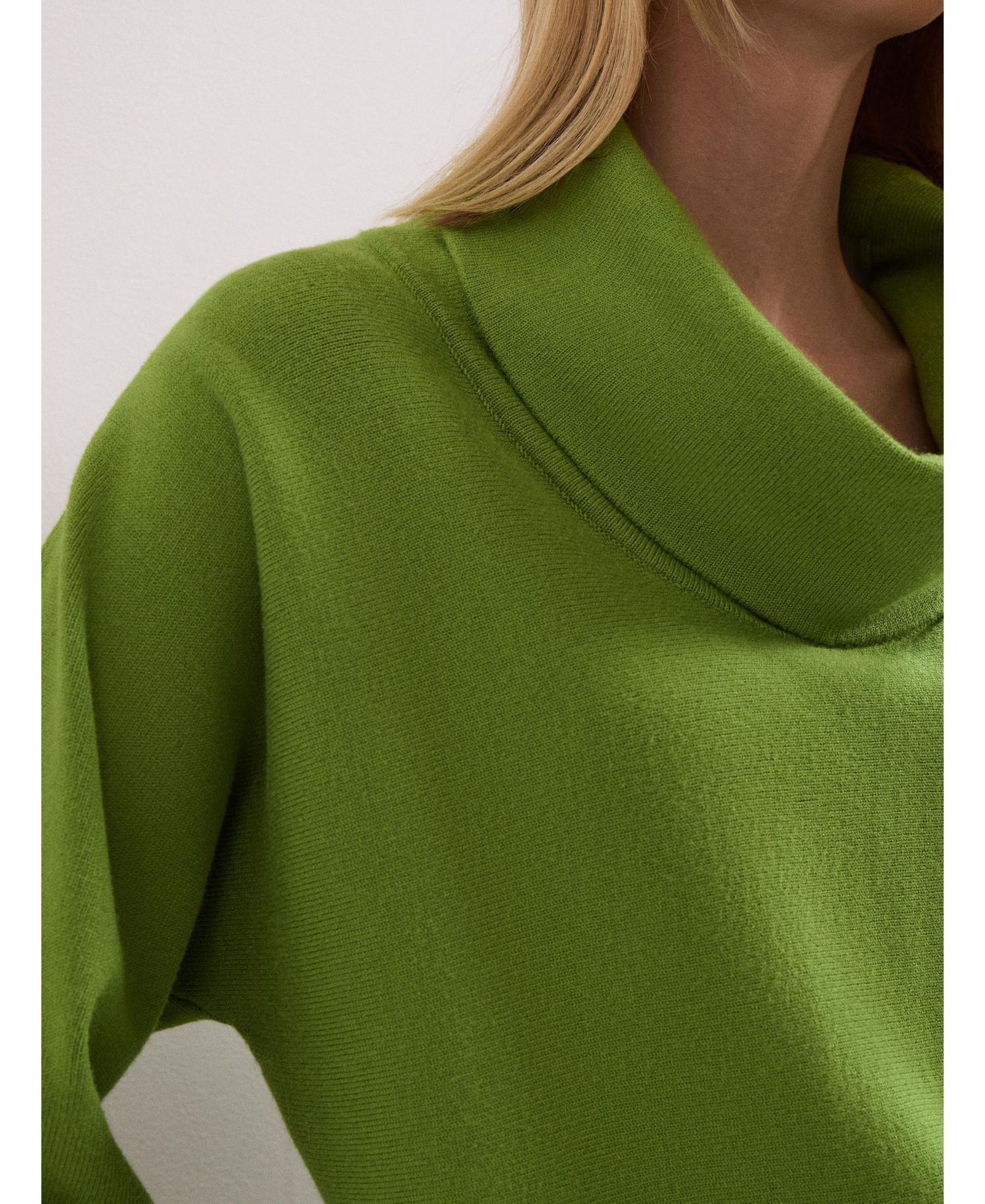 Women's Ribbed Detailing Rosalie Cowl Jumper