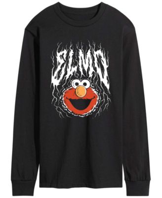 Men's Sesame Street Metal Elmo Long-Sleeve Graphic T-Shirt