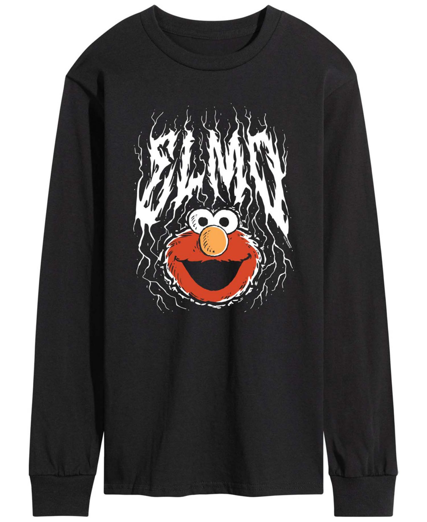 Men's Sesame Street Metal Elmo Long-Sleeve Graphic T-Shirt