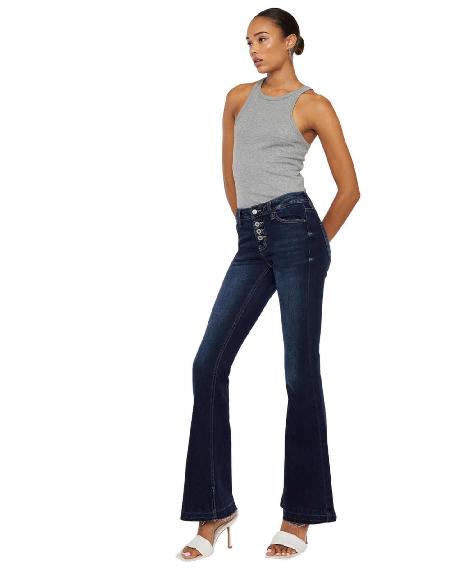 Women's Lurice Mid Rise Flare Jeans