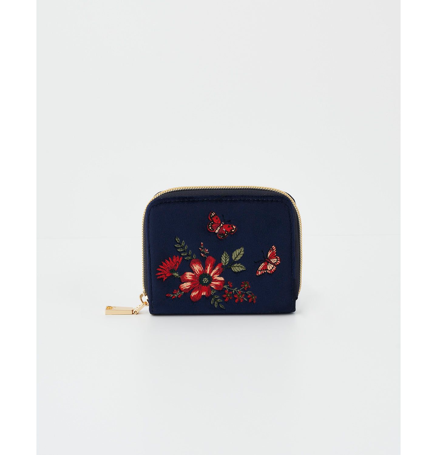 Женская сумка Fable England Floral Velvet Purse, цвет: Тёмно-синий — фото 1