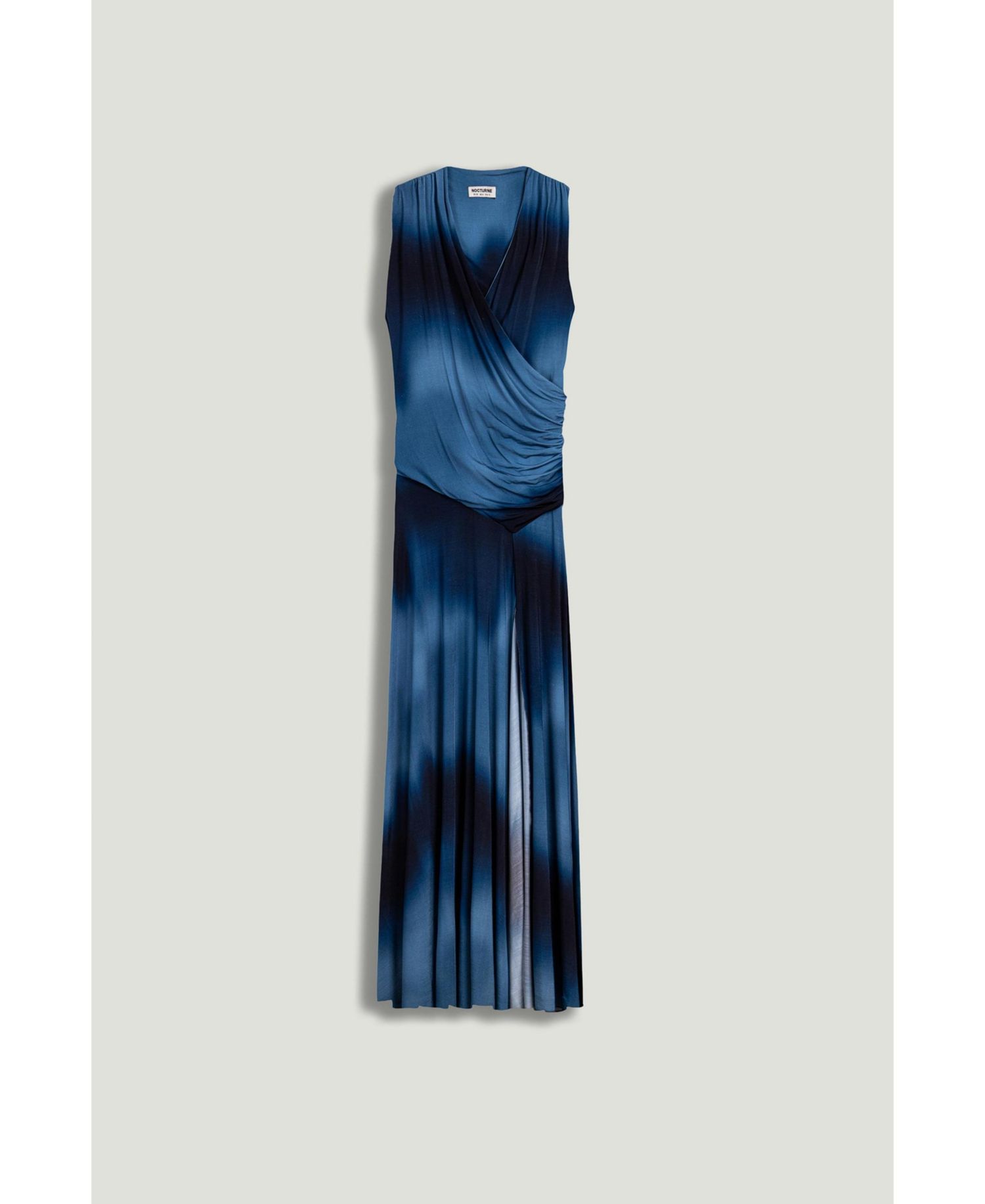 Women's Draped Asymmetric Maxi Dress