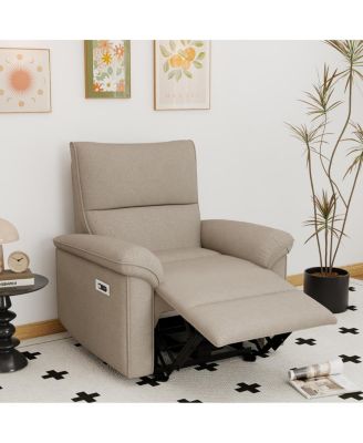 Electric Wall Hugger Power Recliner with USB Port