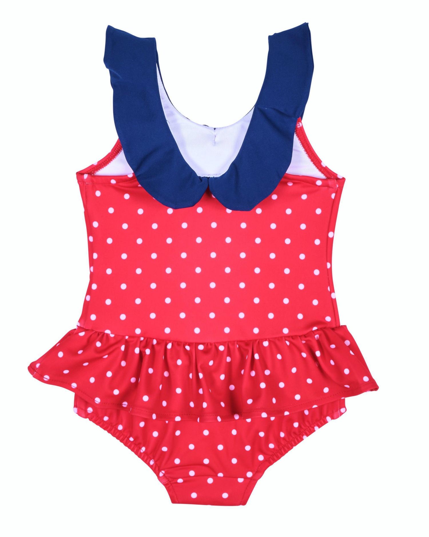 Baby Girl's Polka Dot Sailor Swimsuit