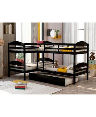 L-Shaped Bunk bed with Trundle