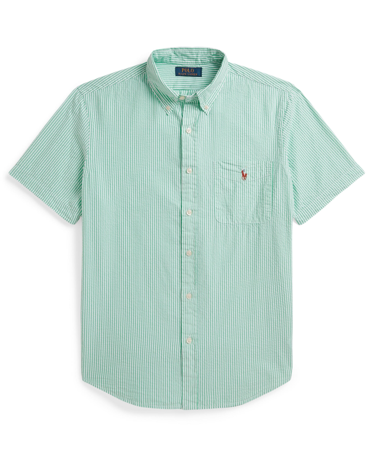 Polo Ralph Lauren Men's Rl Prepster Classic-Fit Seersucker Shirt - Green/White