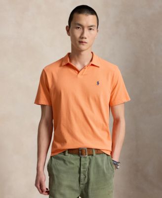 Standard Fit Cotton-Linen Polo Shirt