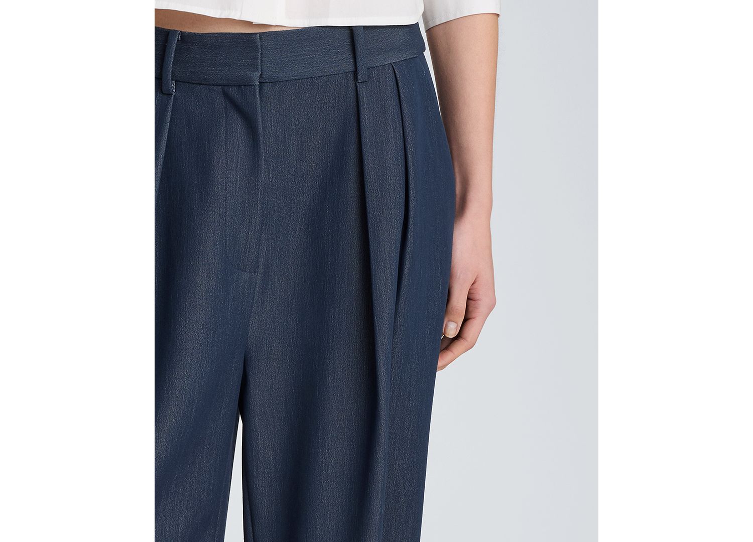 Women's High-Rise Belted Cuff Pants