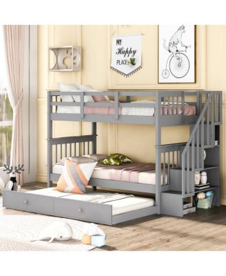 Stairway Bunk Bed with Trundle