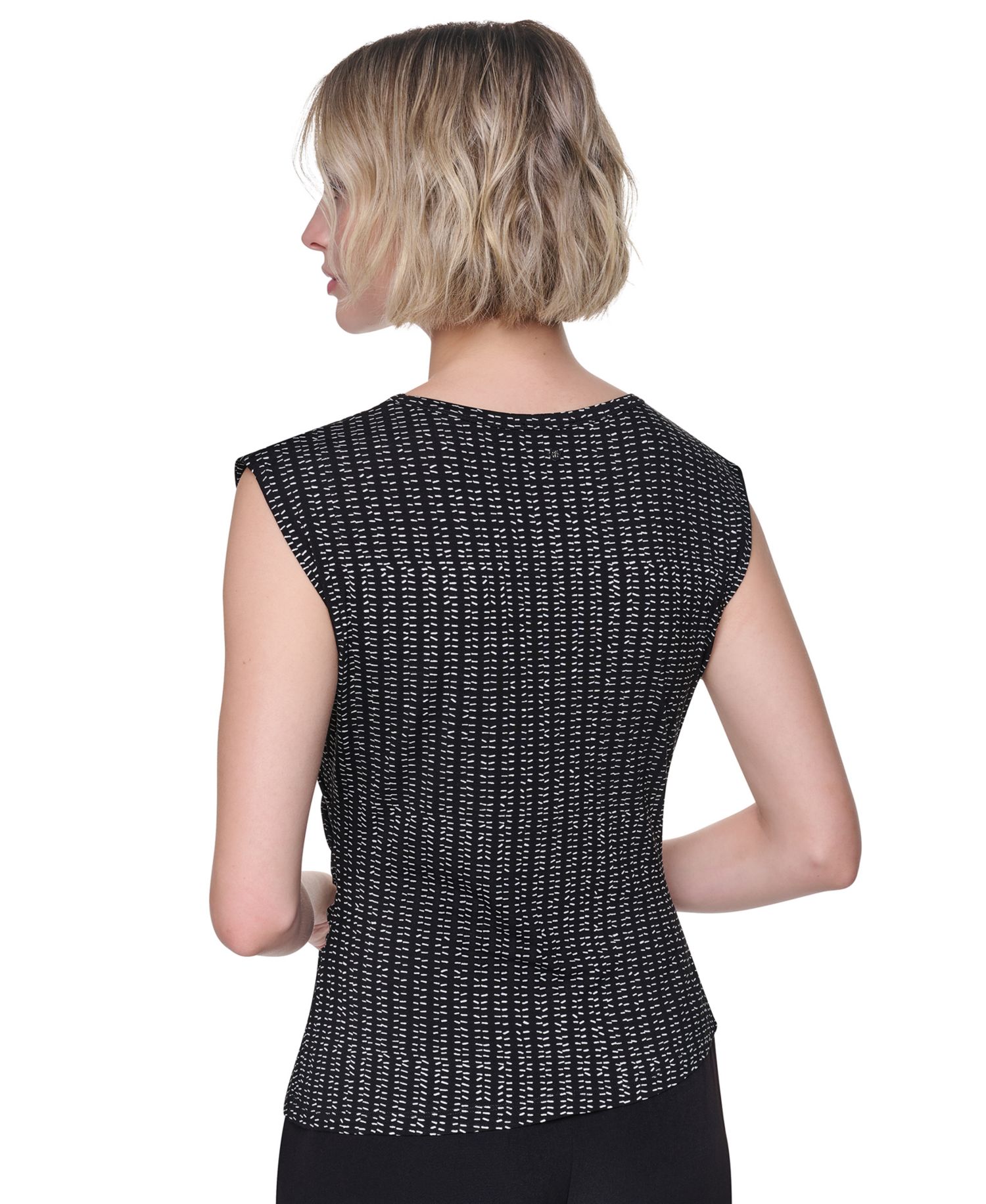Women’s Asymmetrical Sleeveless Knit Top