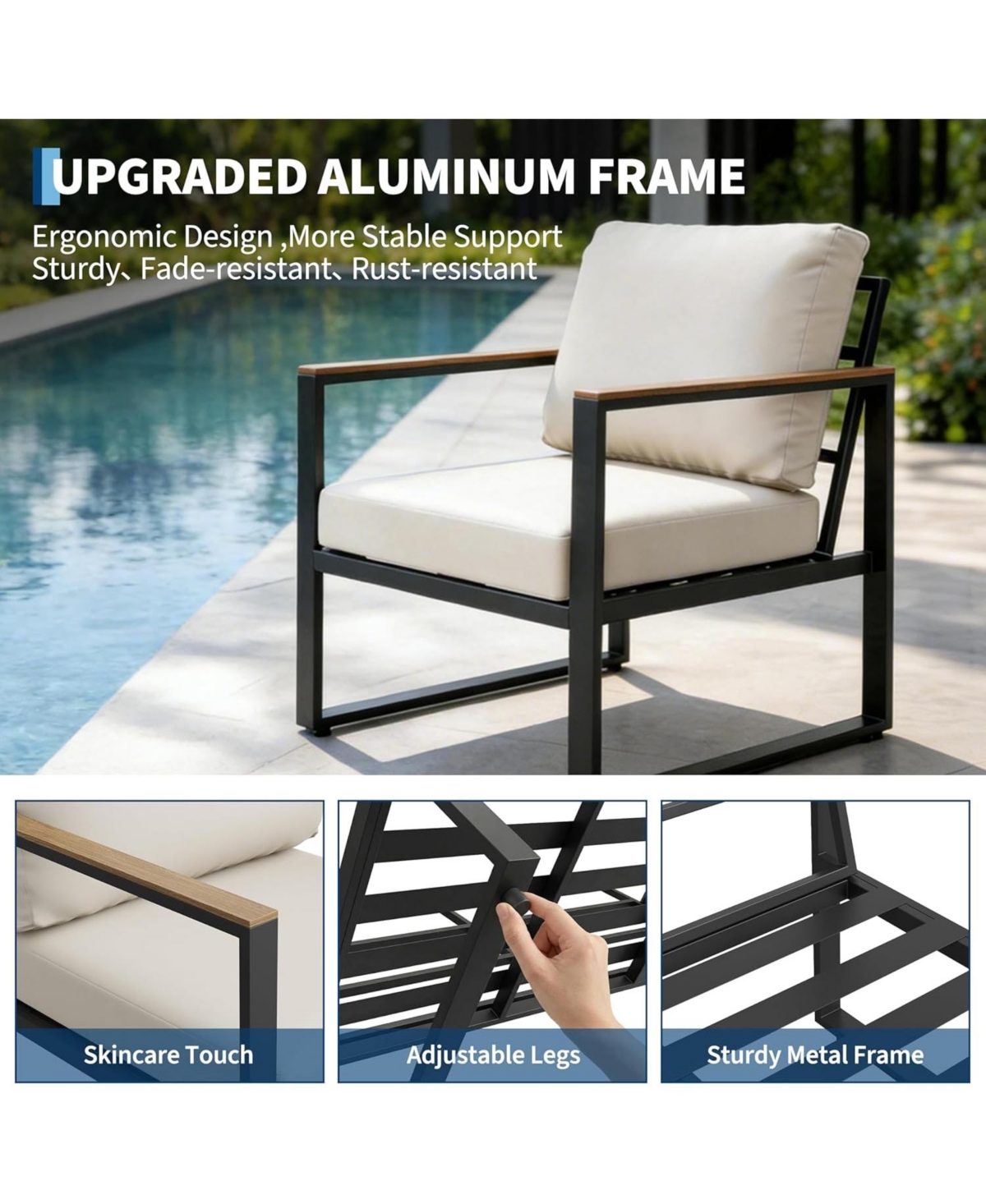 gaomon 4-Piece Outdoor Patio Furniture Set