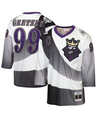 Big Boys and Girls Wayne Gretzky White Los Angeles Kings 1995/96 Power Play Throwback Alternate Player Jersey with Captain Patch
