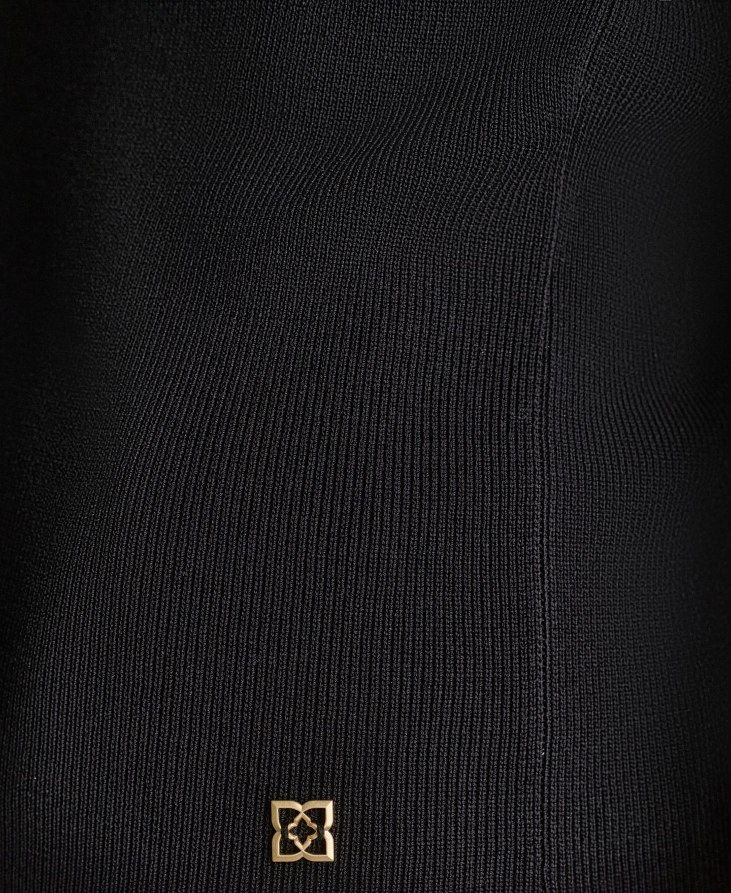 Женский топ BCBG Square Neck Knit, цвет: Чёрный — фото 6