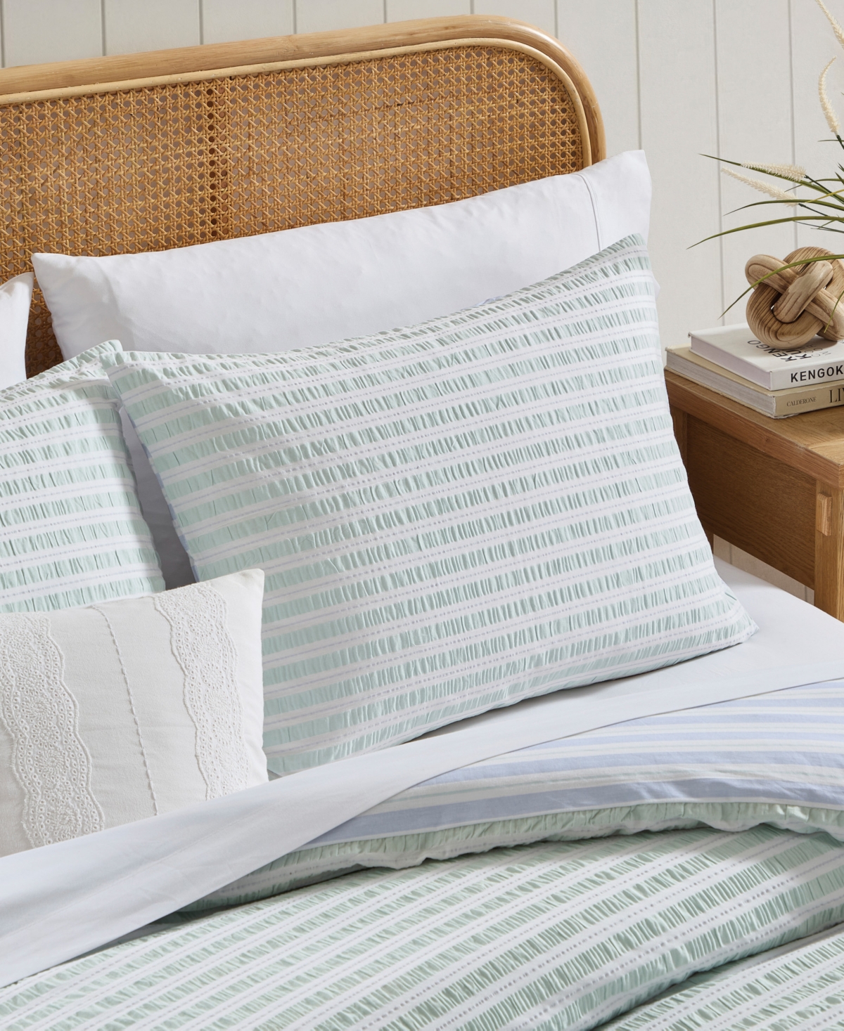 Peri Home Seersucker Stripe 3-Piece Comforter Set