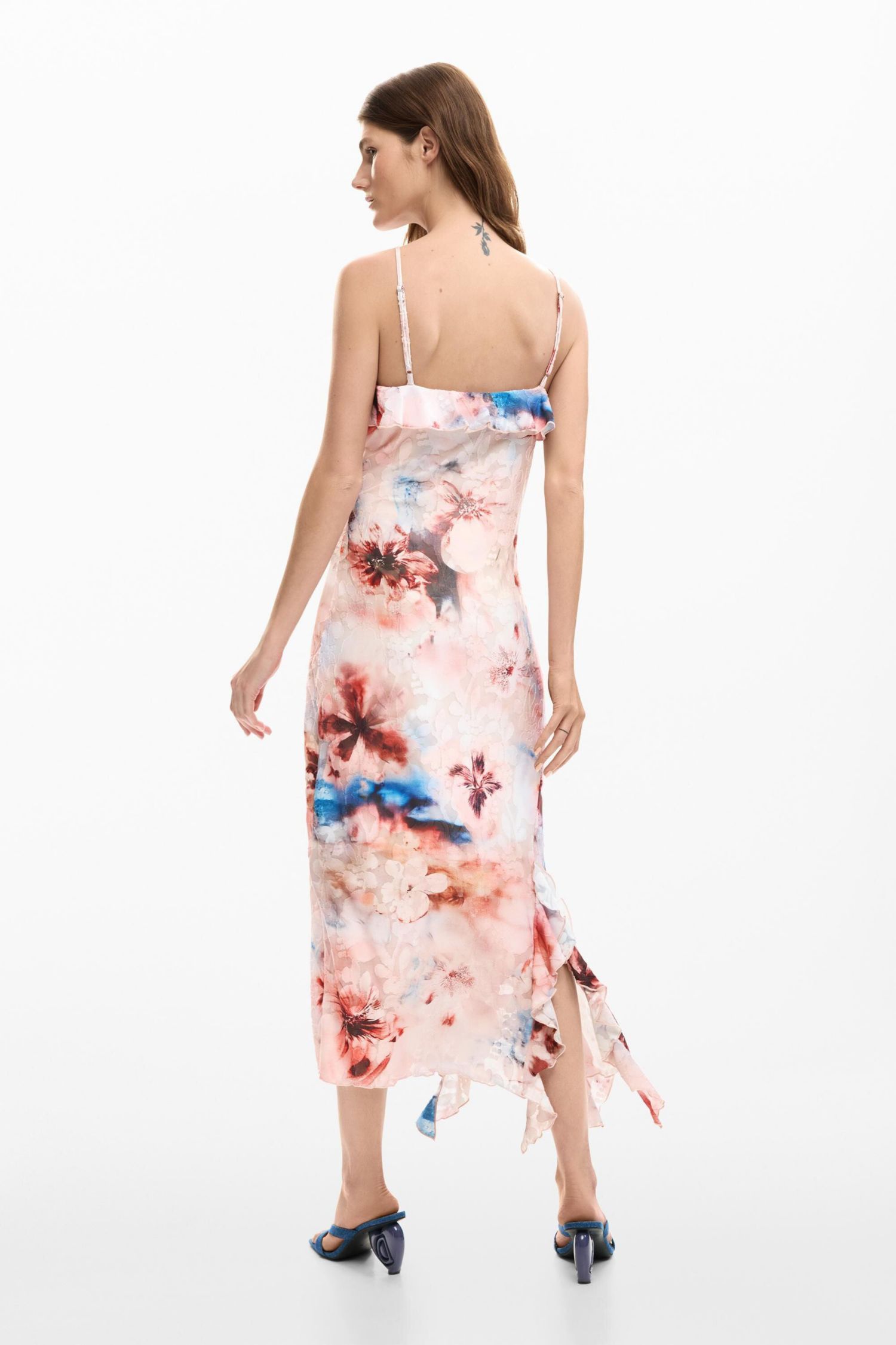 Women's Floral ruffle dress