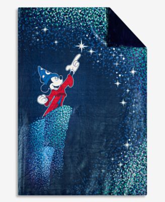 Sorcerer's Apprentice Mickey Reversible Silk Touch Throw Blanket, Macy's Exclusive