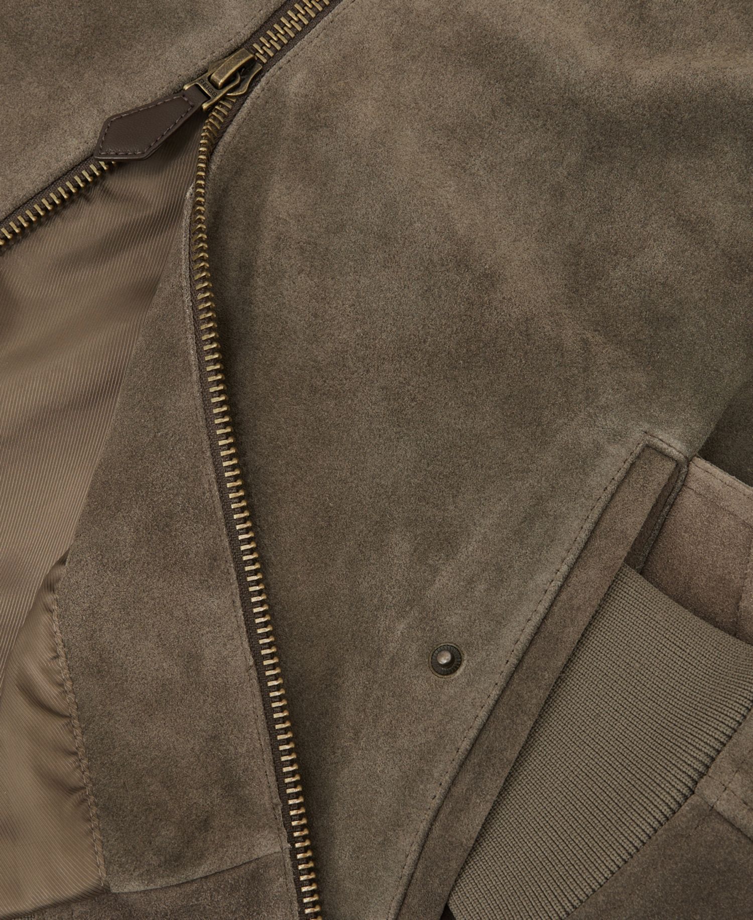 Men's Sainsie Suede Zip-Through Jacket