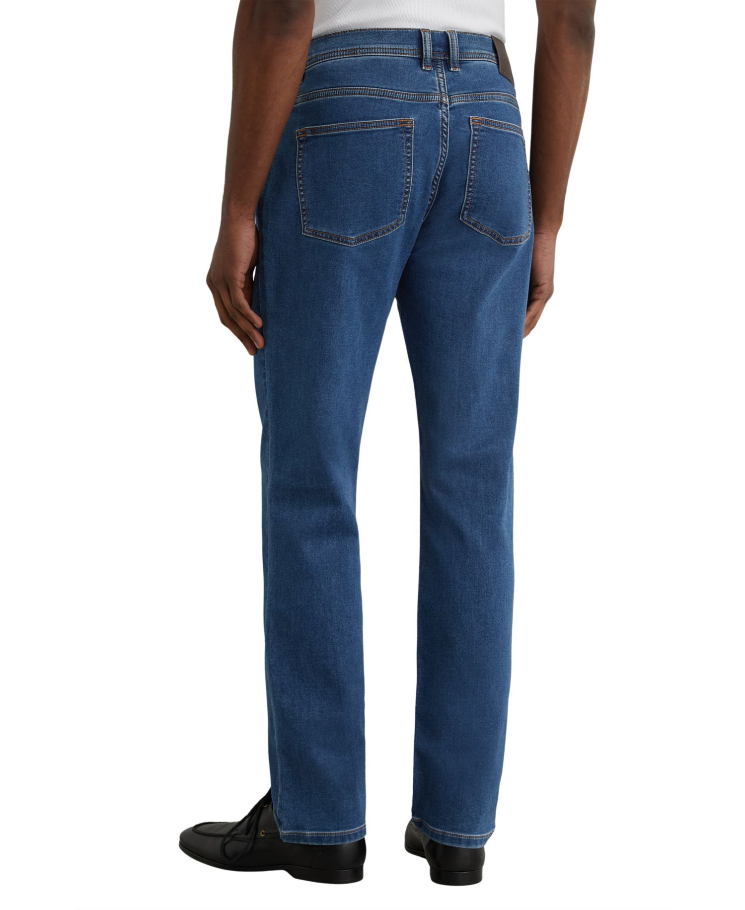 Men's Bishopsgate Soft-Stretch Straight-Leg Jeans
