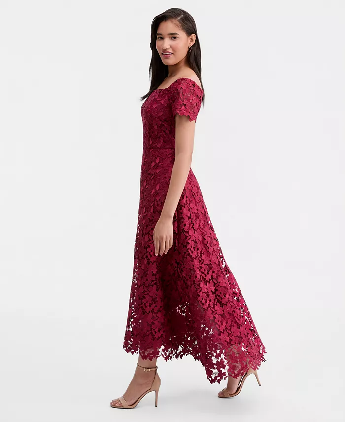 Women's Lace High-Low Ball Gown - thumbnail 2