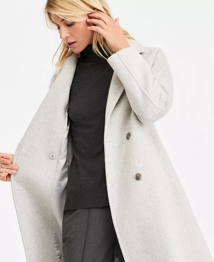 Women's Double-Breasted Coat - thumbnail 7