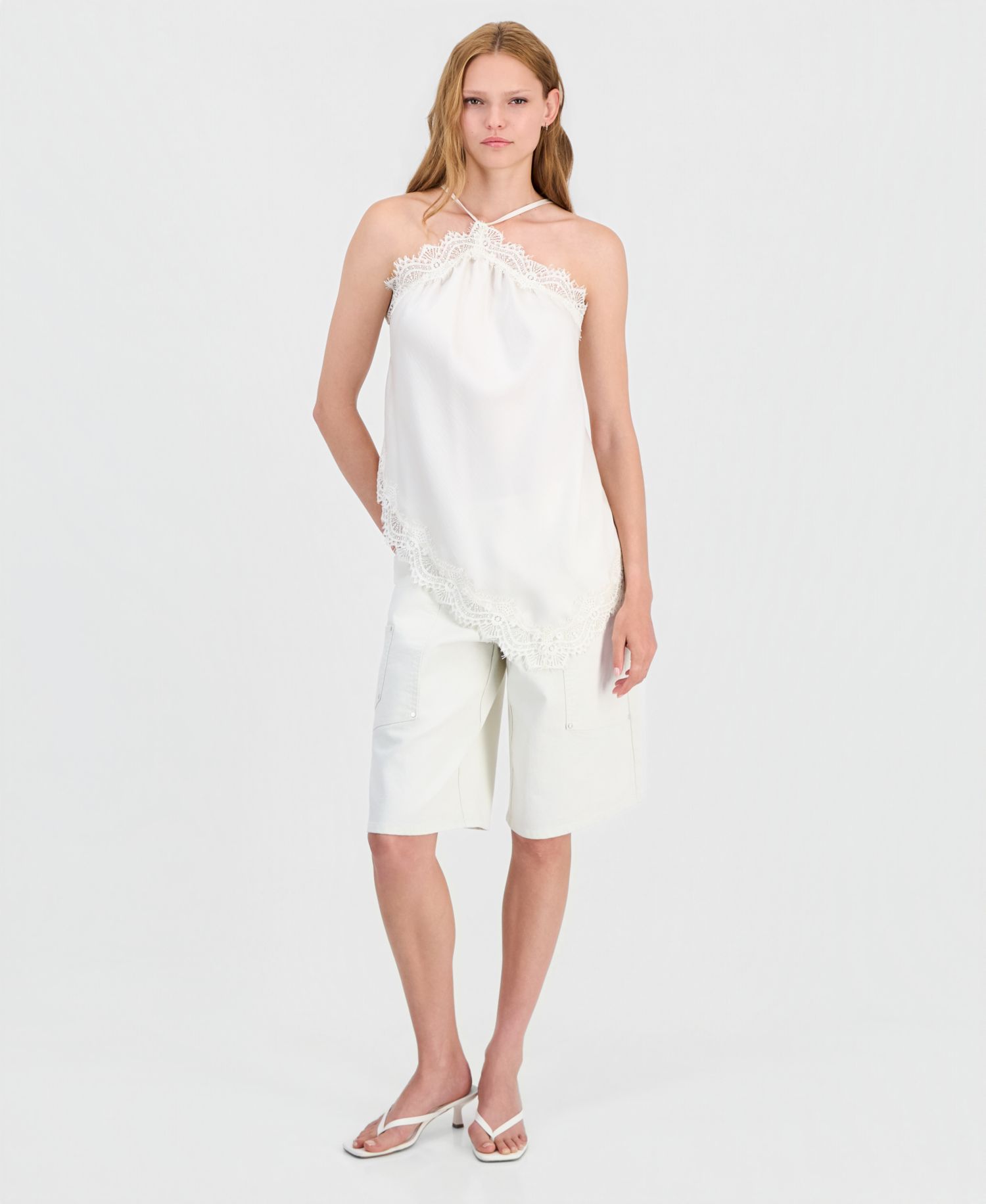Women's Denim Cargo Shorts